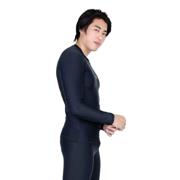 Lasona Men Rash Guard Swimwear Baju Atasan Renang Pria Tangan Panjang Size Besar BM-C3175-L4X - Gambar 3
