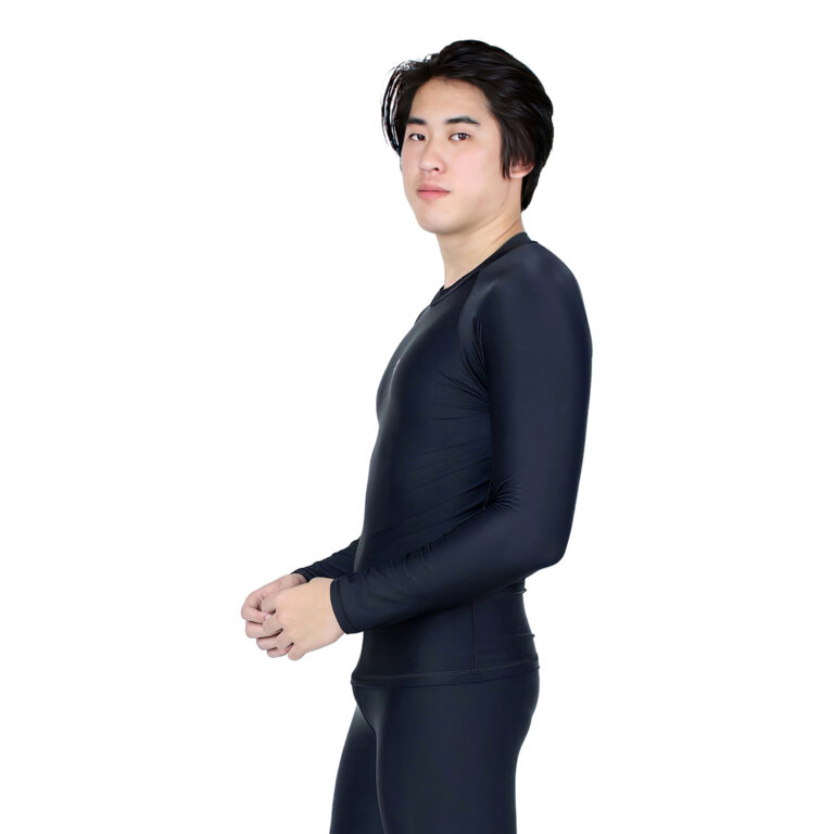 Lasona Men Rash Guard Swimwear Baju Atasan Renang Pria Tangan Panjang Size Besar BM-C3175-L4X - Gambar 4