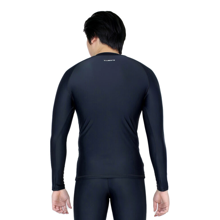 Lasona Men Rash Guard Swimwear Baju Atasan Renang Pria Tangan Panjang Size Besar BM-C3175-L4X - Gambar 5