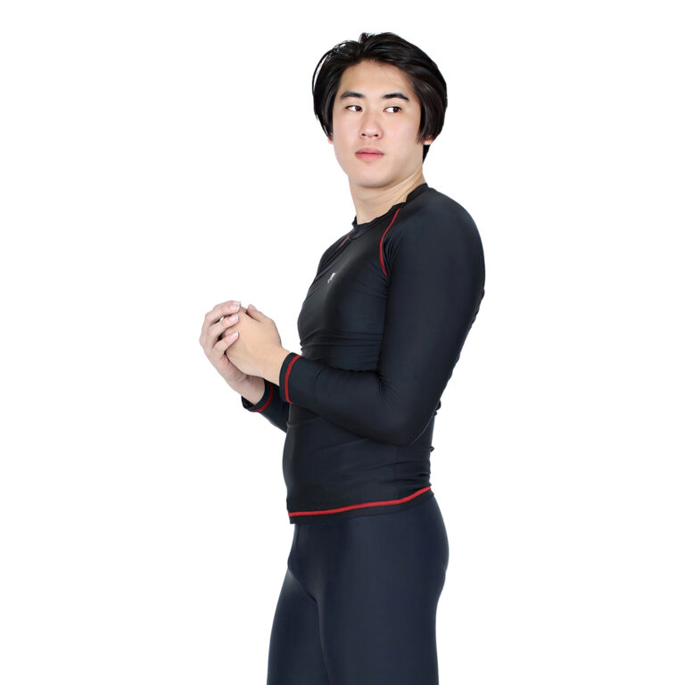 Lasona Men Rash Guard Swimwear Baju Atasan Renang Pria Tangan Panjang Size Besar BM-C3175-L4X - Gambar 9
