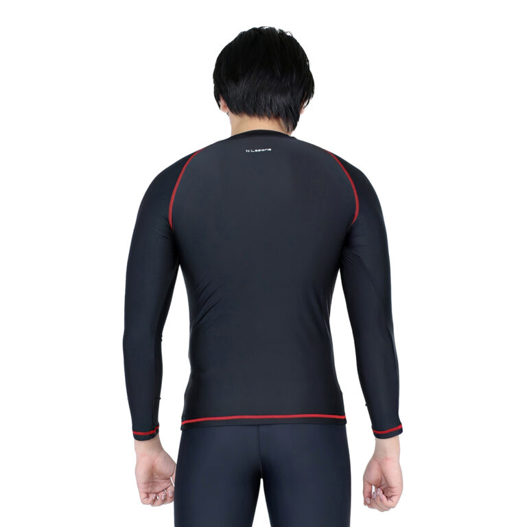 Lasona Men Rash Guard Swimwear Baju Atasan Renang Pria Tangan Panjang Size Besar BM-C3175-L4X - Gambar 10