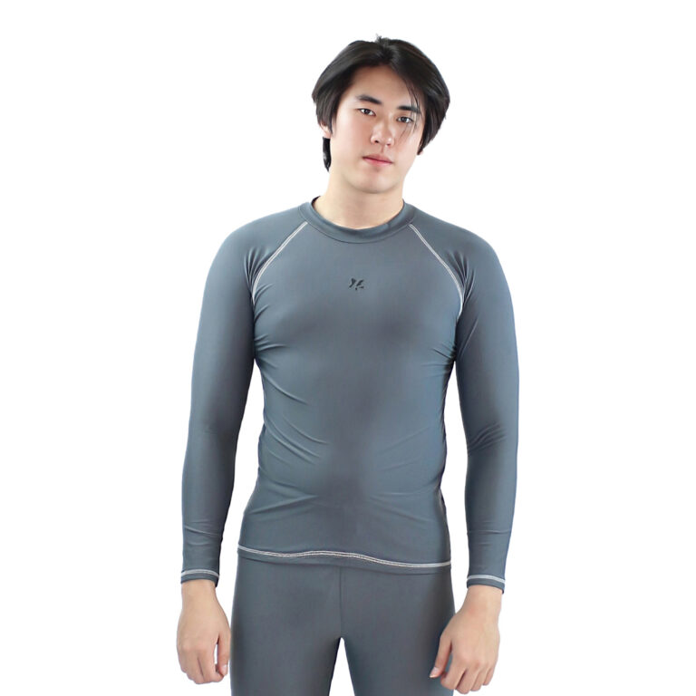 Lasona Men Rash Guard Swimwear Baju Atasan Renang Pria Tangan Panjang Size Besar BM-C3175-L4X - Gambar 11