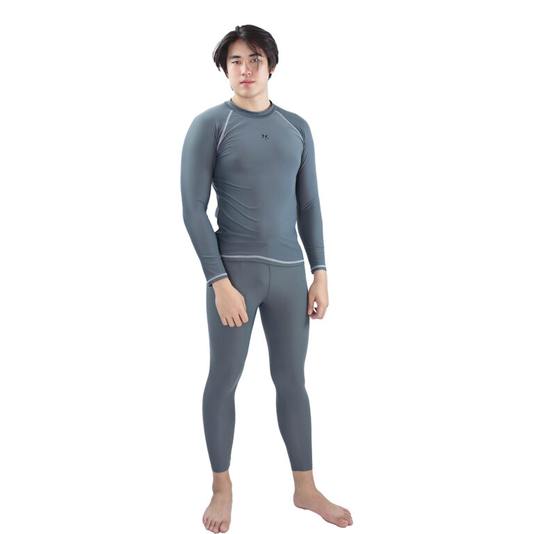 Lasona Men Rash Guard Swimwear Baju Atasan Renang Pria Tangan Panjang Size Besar BM-C3175-L4X - Gambar 12