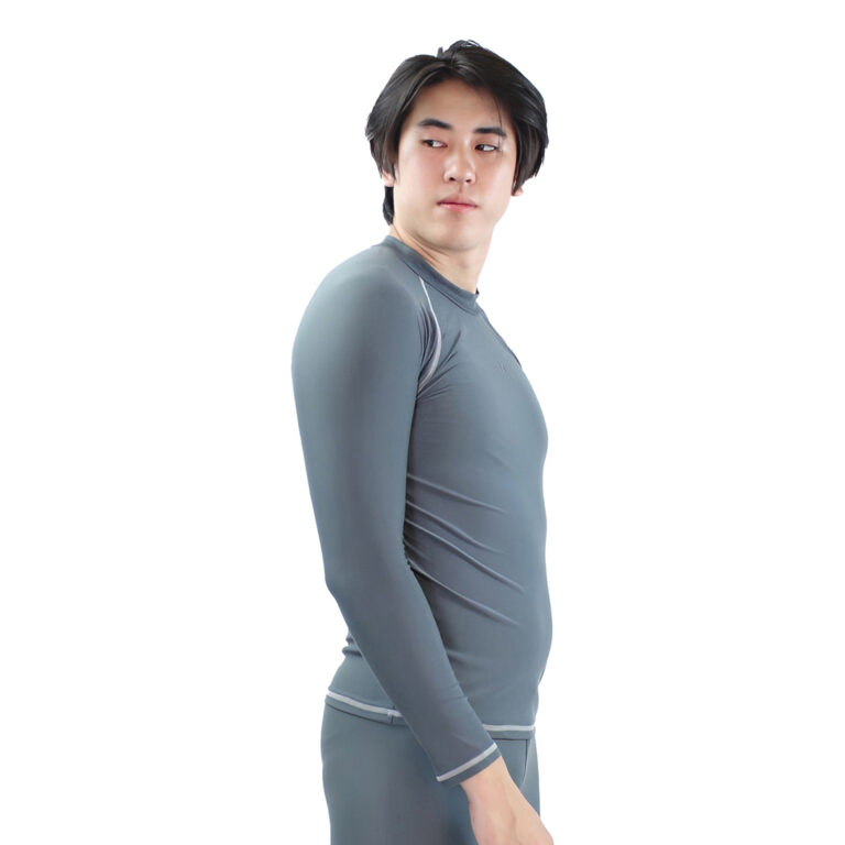 Lasona Men Rash Guard Swimwear Baju Atasan Renang Pria Tangan Panjang Size Besar BM-C3175-L4X - Gambar 13