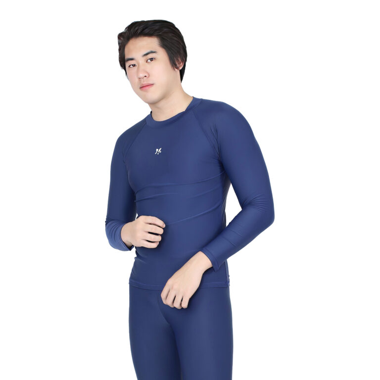 Lasona Men Rash Guard Swimwear Baju Atasan Renang Pria Tangan Panjang Size Besar BM-C3175-L4X - Gambar 20