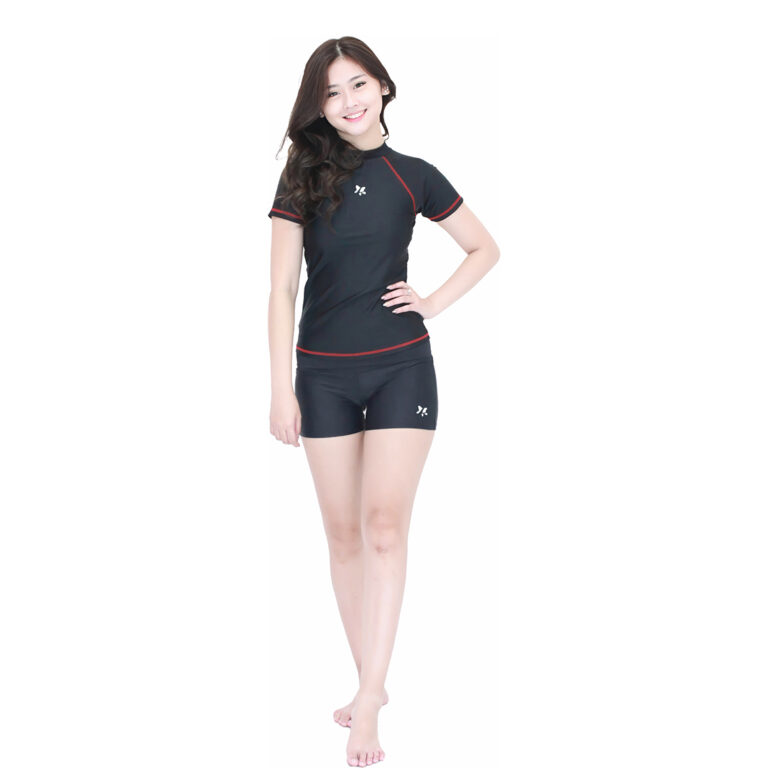 Lasona Women Rash Guard  Swimwear Baju Atasan Renang Wanita Size Besar BRP-A3175-L4X - Gambar 7