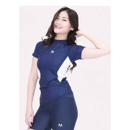 Lasona Women Rash Guard  Swimwear Baju Atasan Renang Wanita Size Besar BRP-A3232-L4X - Gambar 8