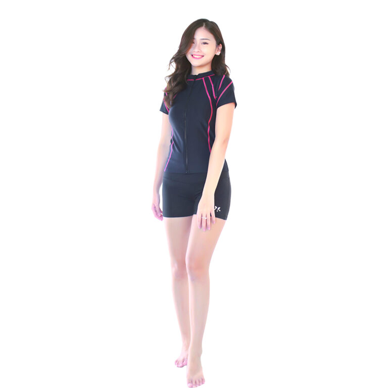 Lasona Women Rash Guard  Swimwear Baju Atasan Renang Wanita Size Besar BRP-A3264R-L4X - Gambar 7