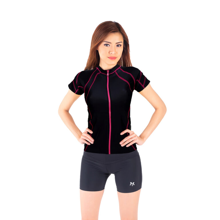Lasona Women Rash Guard  Swimwear Baju Atasan Renang Wanita Size Besar BRP-A3264R-L4X - Gambar 12