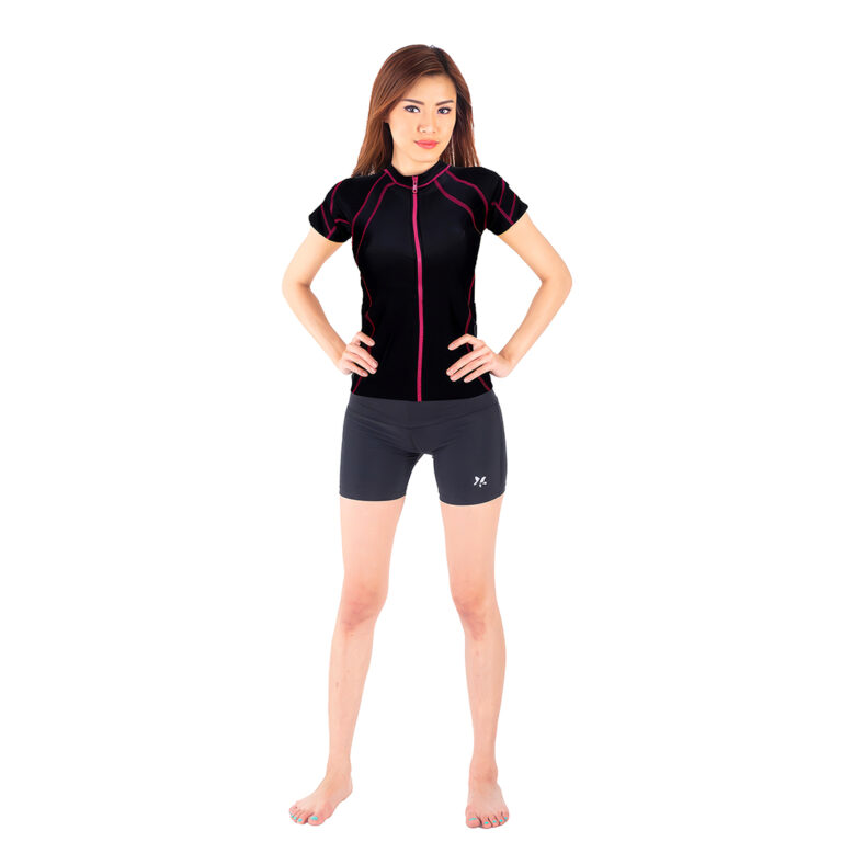 Lasona Women Rash Guard  Swimwear Baju Atasan Renang Wanita Size Besar BRP-A3264R-L4X - Gambar 13
