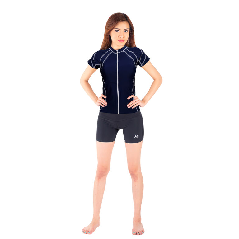 Lasona Women Rash Guard  Swimwear Baju Atasan Renang Wanita Size Besar BRP-A3264R-L4X - Gambar 20