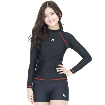 Lasona Women Rash Guard  Swimwear Baju Atasan Renang Wanita Tangan Panjang Size Besar BRP-C3175-L4X - Image 6