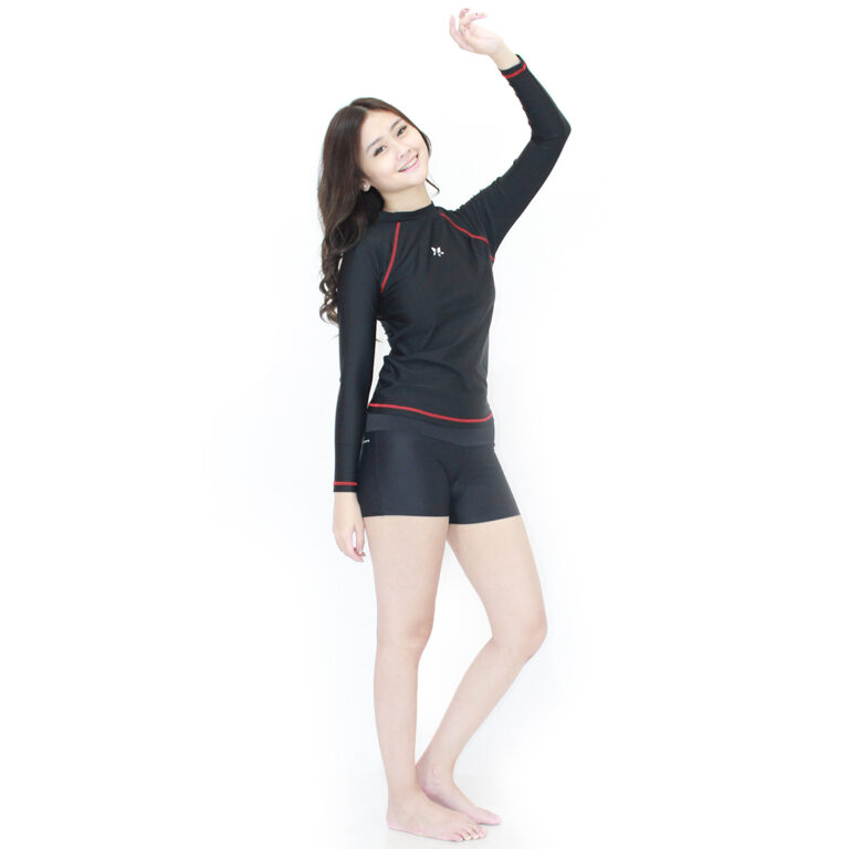 Lasona Women Rash Guard  Swimwear Baju Atasan Renang Wanita Tangan Panjang Size Besar BRP-C3175-L4X - Image 8