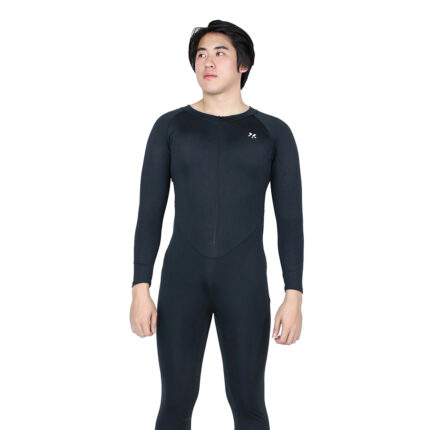 Lasona Men Silver Swimwear Baju Renang Diving Panjang Pria Tangan Panjang MTRP-C3270-E3