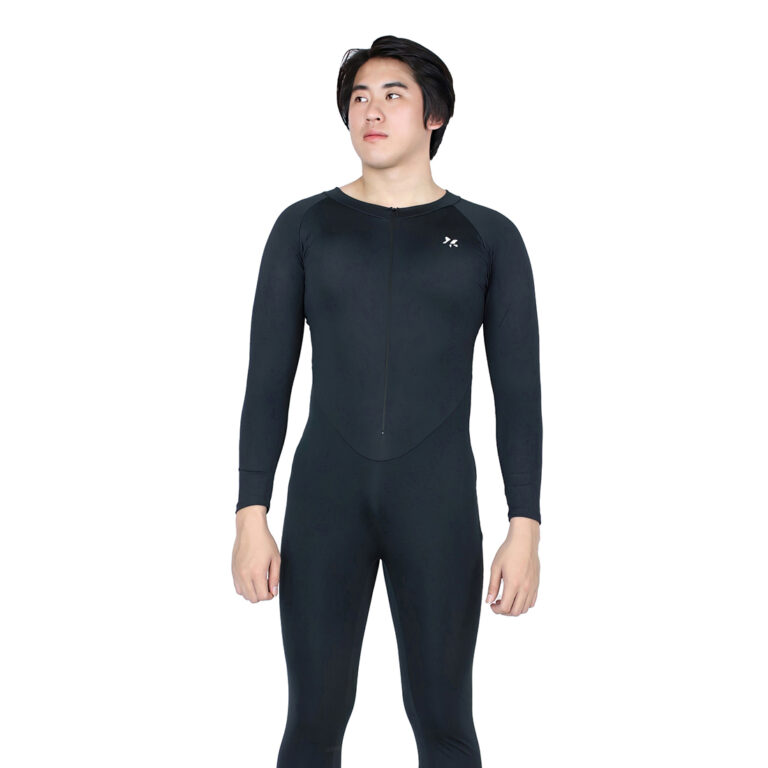 MTRP-C3270-E3_Black1.jpg Lasona Men Silver Swimwear Baju Renang Diving Panjang Pria Tangan Panjang MTRP-C3270-E3 - Gambar 1