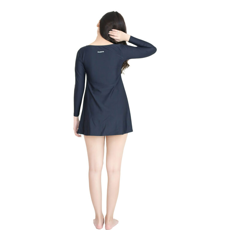 Lasona Women Swimwear Baju Renang Rok Wanita Tangan Panjang Size Besar SWJ-C1286-L4X - Gambar 5