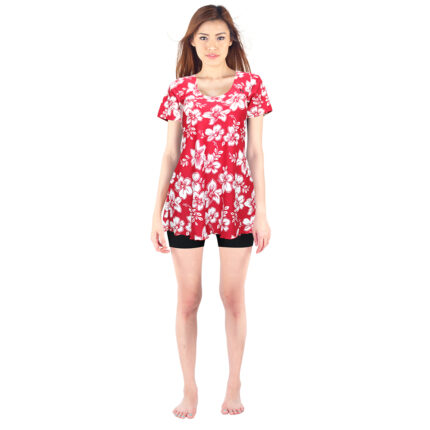 Lasona Women Swimsuit Baju Renang Rok Wanita Size Besar TRDP-A2438J-L01360X - Image 2