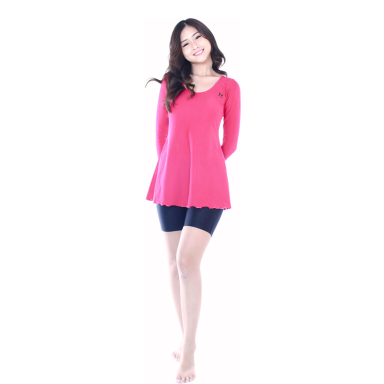 Lasona Women Swimsuit Baju Renang Rok Wanita Tangan Panjang TRDP-C2438J-L4 - Image 22