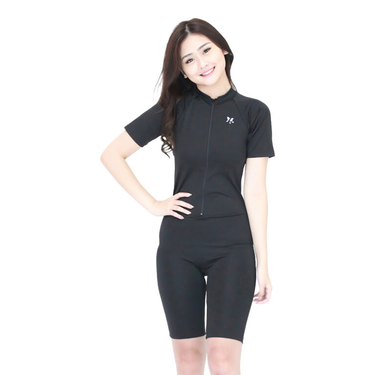 TRJ-A3270-E3_Black1.jpg Lasona Women Swimsuit Baju Renang Diving Wanita TRJ-A3270-E3 - Image 1