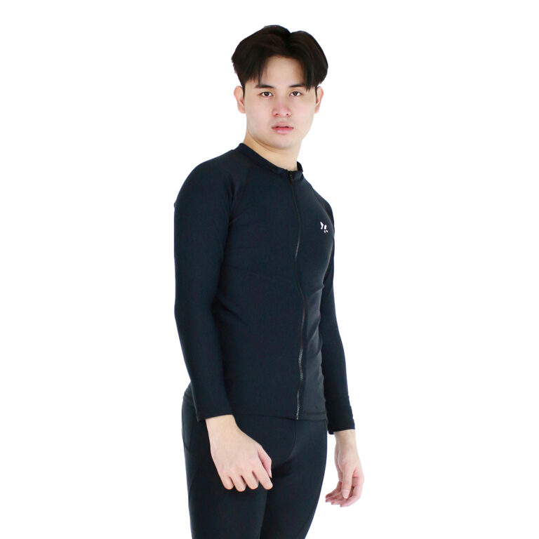 Lasona Men Rash Guard Swimwear Baju Atasan Renang Pria Tangan Panjang BM-C3175R-L4 - Gambar 4
