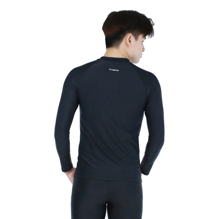 Lasona Men Rash Guard Swimwear Baju Atasan Renang Pria Tangan Panjang BM-C3175R-L4 - Gambar 5