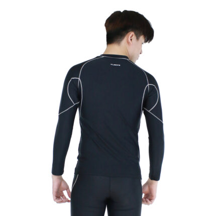 Lasona Men Rash Guard Swimwear Baju Atasan Renang Pria Tangan Panjang BM-C3340R-L4 - Gambar 5