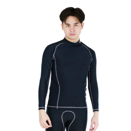 Lasona Men Rash Guard Swimwear Baju Atasan Renang Pria Tangan Panjang BM-C3341-L4