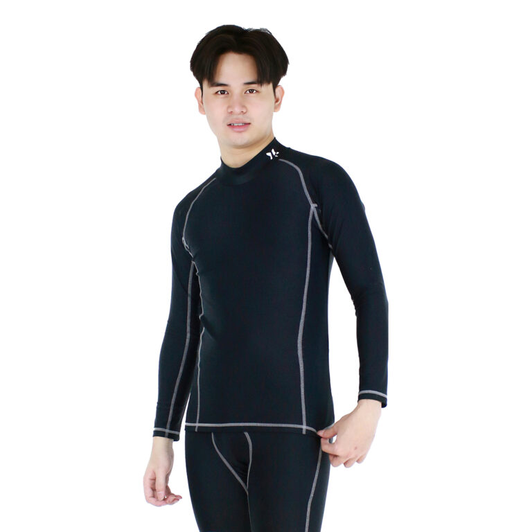 Lasona Men Rash Guard Swimwear Baju Atasan Renang Pria Tangan Panjang BM-C3341-L4 - Image 3