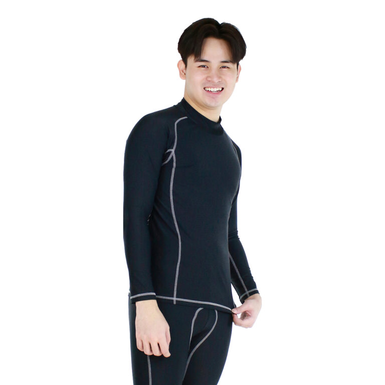 Lasona Men Rash Guard Swimwear Baju Atasan Renang Pria Tangan Panjang BM-C3341-L4 - Image 4