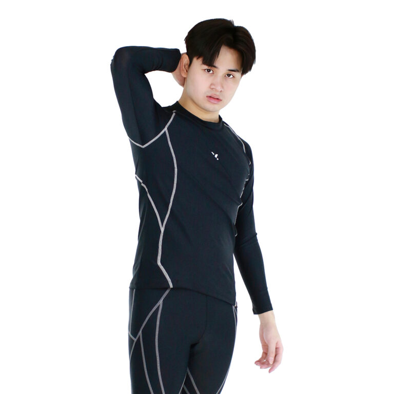 Lasona Men Rash Guard Swimwear Baju Atasan Renang Pria Tangan Panjang BM-C3351-L4 - Image 4