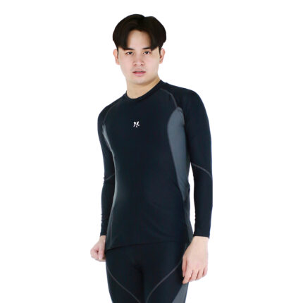 Lasona Men Rash Guard Swimwear Baju Atasan Renang Pria Tangan Panjang BM-C3352-L4