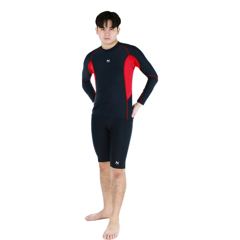 Lasona Men Rash Guard Swimwear Baju Atasan Renang Pria Tangan Panjang BM-C3352-L4 - Image 2