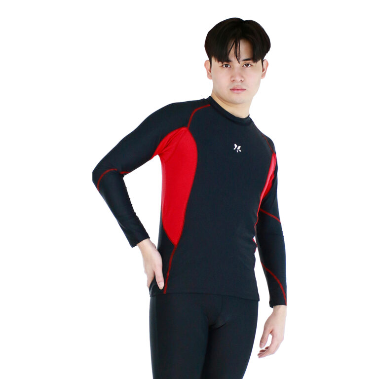 Lasona Men Rash Guard Swimwear Baju Atasan Renang Pria Tangan Panjang BM-C3352-L4 - Image 4