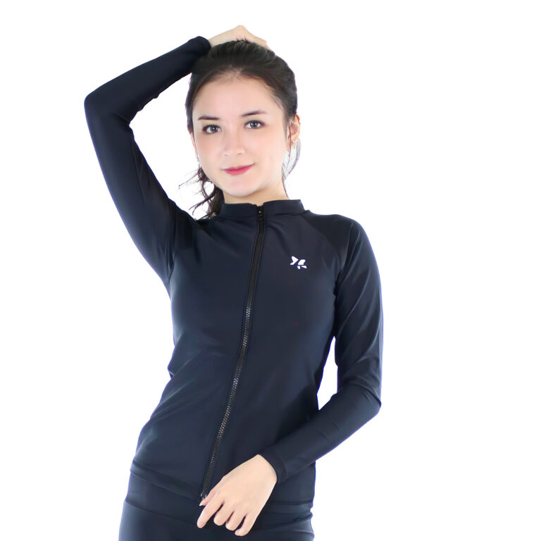 Lasona Women Swimsuit Diving Baju Atasan Renang Wanita Tangan Panjang BRP-C3175R-L4 - Image 1