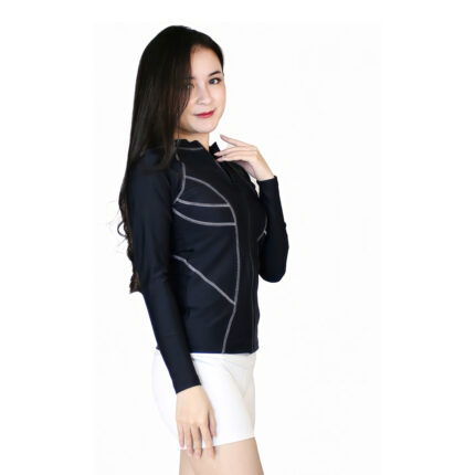 Lasona Women Swimsuit Diving Baju Atasan Renang Wanita Tangan Panjang BRP-C3338R-L4 - Image 4