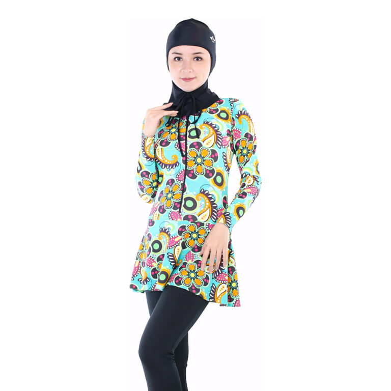 Lasona Women Burkini Hijab Swimwear Baju Renang Muslim Wanita TRPM-C1365-L01672 - Gambar 1