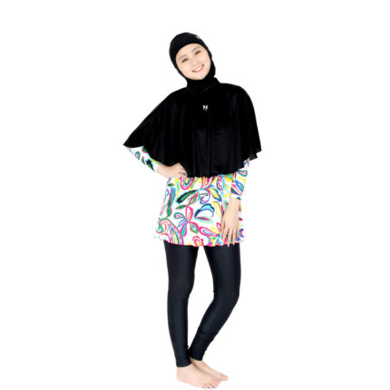 Lasona Cape Burqini Swimsuit Penutup Dada Baju Renang Muslim AR-CAP-008-L4 - Gambar 4