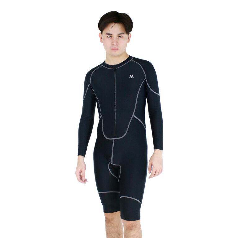 Lasona Men Swimwear Baju Renang Diving Pria Tangan Panjang MTRJ-C3337-L4 - Image 1