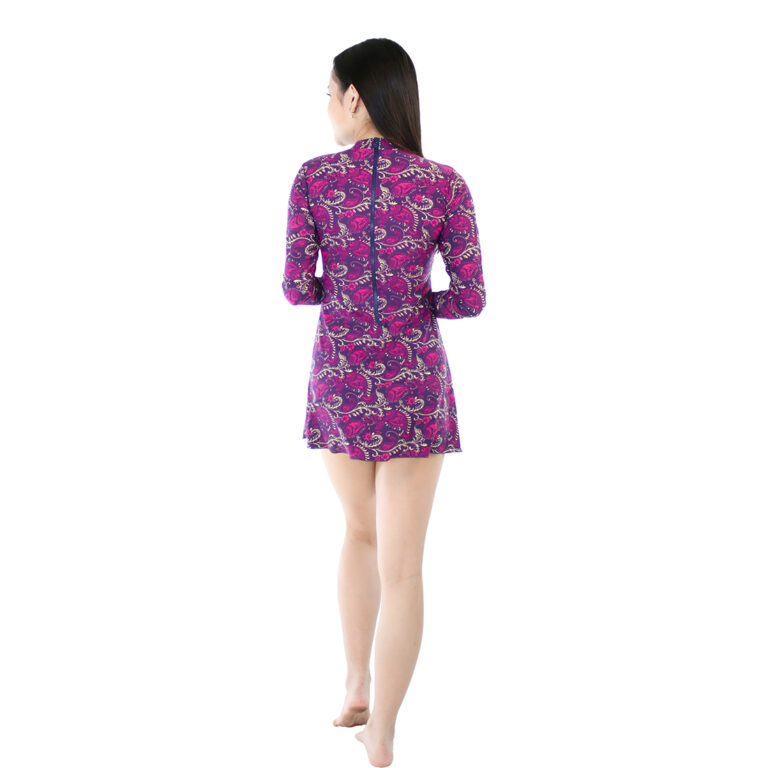 Lasona Women Swimwear Baju Renang Rok Wanita Tangan Panjang SWJ-C1578-L01904 - Image 5
