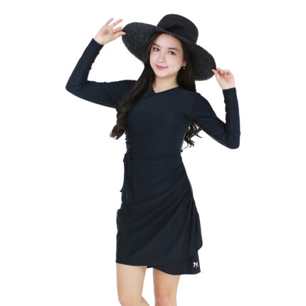 Lasona Women Swimwear Baju Renang Rok Wanita Tangan Panjang SWJ-C3342-L4