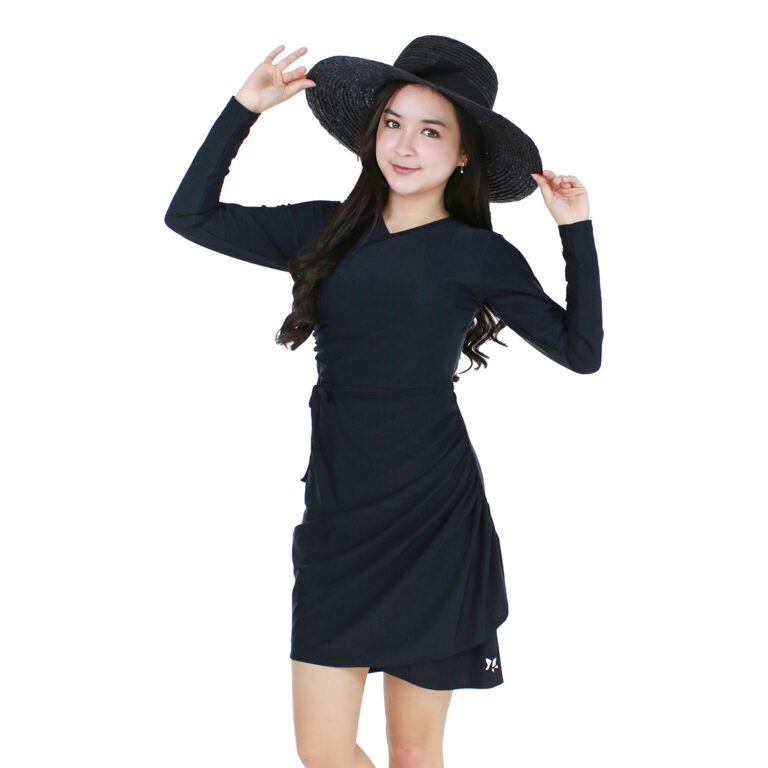 Lasona Women Swimwear Baju Renang Rok Wanita Tangan Panjang SWJ-C3342-L4 - Image 1