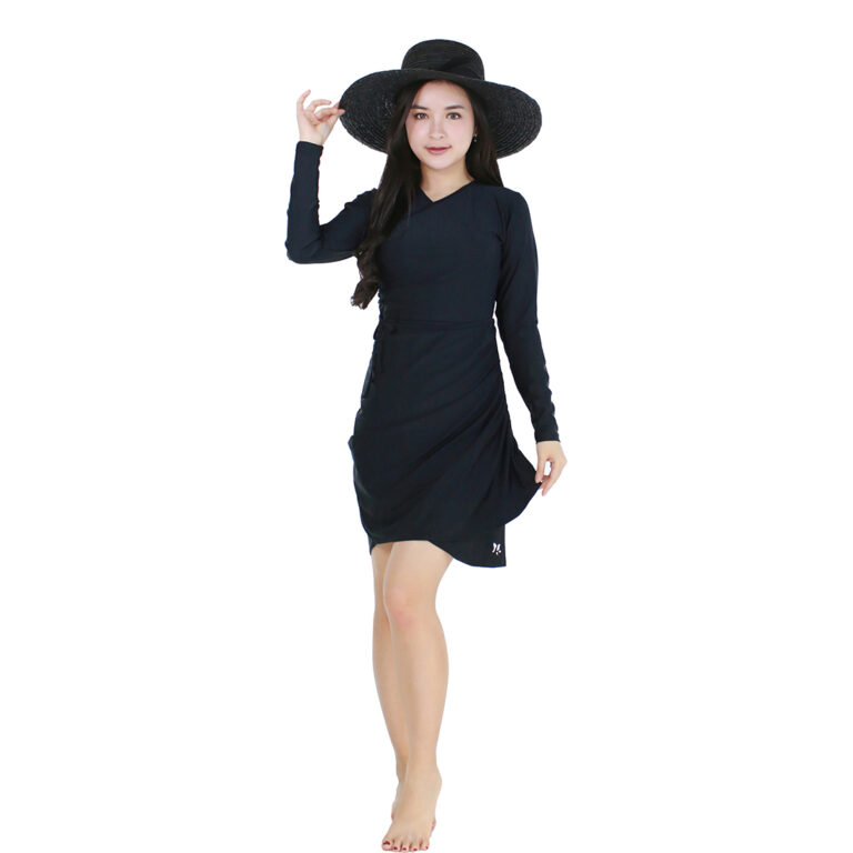 Lasona Women Swimwear Baju Renang Rok Wanita Tangan Panjang SWJ-C3342-L4 - Image 2