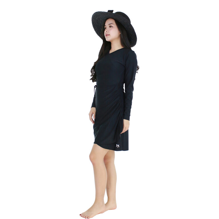Lasona Women Swimwear Baju Renang Rok Wanita Tangan Panjang SWJ-C3342-L4 - Image 3