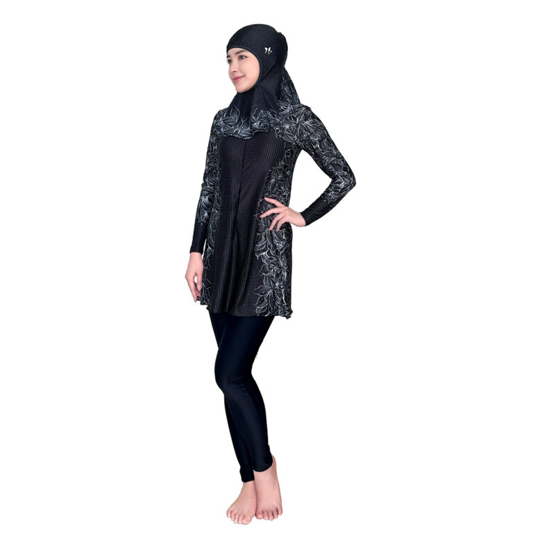 Lasona Women Burkini Hijab Swimwear Loose Style Baju Renang Muslim Wanita TRPM-C1209-L01981 - Gambar 3