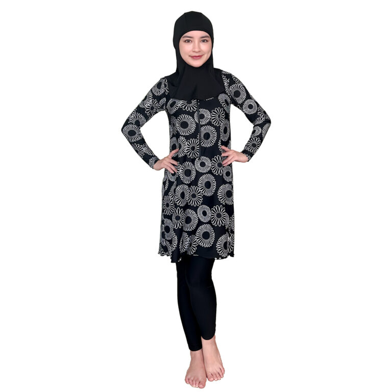 Lasona Women Burkini Hijab Swimwear Loose Style Baju Renang Muslim Wanita TRPM-C3332-L01539 - Image 2