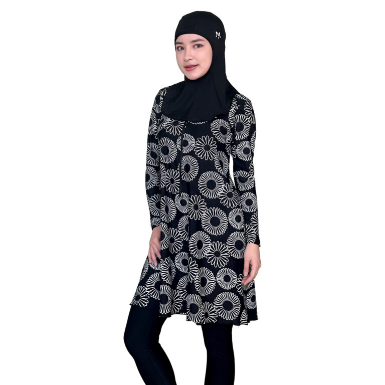 Lasona Women Burkini Hijab Swimwear Loose Style Baju Renang Muslim Wanita TRPM-C3332-L01539 - Image 3