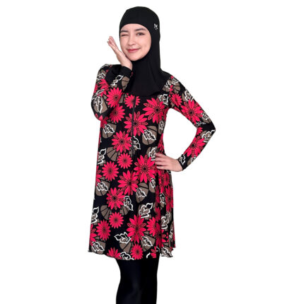 Lasona Women Burkini Hijab Swimwear Loose Style Baju Renang Muslim Wanita TRPM-C3332-L01760