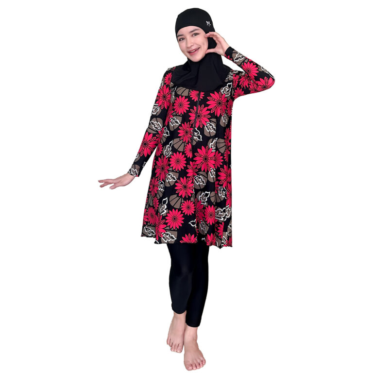 Lasona Women Burkini Hijab Swimwear Loose Style Baju Renang Muslim Wanita TRPM-C3332-L01760 - Image 2