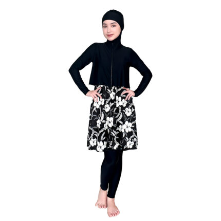 Lasona Women Burkini Hijab Swimwear Loose Style Baju Renang Muslim Wanita TRPM-C3366-L01631 - Gambar 2