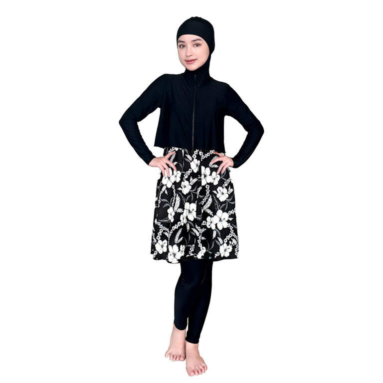Lasona Women Burkini Hijab Swimwear Loose Style Baju Renang Muslim Wanita TRPM-C3366-L01631 - Gambar 2